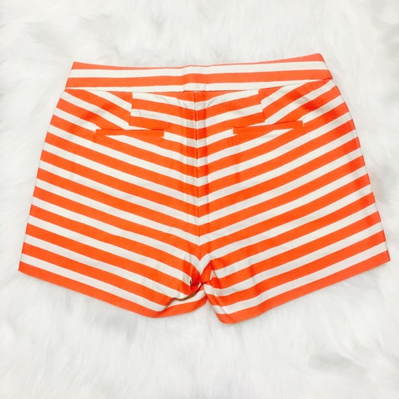 J Crew Orange and white Striped Shorts - Picture 4 of 6